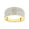 Luvmyjewelry Elysium Unisex Diamond Band Ring In 10k Gold In Yellow