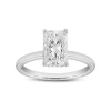 Luvmyjewelry Eman 14k White Gold Radiant Cut Lab Grown Diamond Hidden Halo Engagement Ring In 14k White Gold