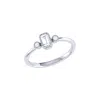 Luvmyjewelry Emerald Cut Natural Diamonds Birthstone Ring In 14k Gold In White Gold