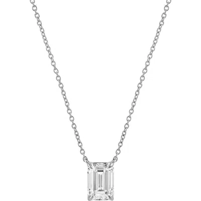 Luvmyjewelry Emerald Elegance 14k Gold Lab Grown Diamond Necklace In Metallic