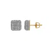 Luvmyjewelry Encanto 10k Yellow Gold Diamond Unisex Earrings - 0.25 Cts In Yellow
