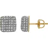 Luvmyjewelry Encanto 10k Yellow Gold Diamond Unisex Earrings In 10k Yellow Gold