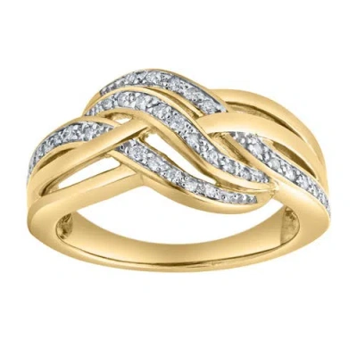 Luvmyjewelry Eterna Knot 0.15 Ct Natural Diamond Knot 10k Gold Ring