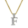 Luvmyjewelry F Initial Diamond Pendant 10k Yellow Gold In 10k Yellow Gold