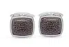 Luvmyjewelry Fossil Agate Sterling Silver Men Cufflinks In Silver
