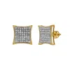 Luvmyjewelry Deleite 10k Yellow Gold Diamond Unisex Earrings - 0.24 Cts In Yellow