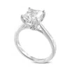 Luvmyjewelry Elitsa 14k White Gold Princess Cut Lab Grown Diamond Solitaire Engagement Ring In Silver