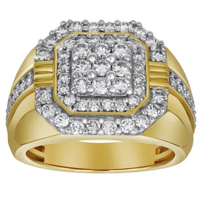 Luvmyjewelry Golden Gloves 14k Yellow Gold Diamond Men Statement Ring - 1.75ct.