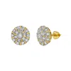 Luvmyjewelry Hadrianus 10k Gold Diamond Unisex Earrings - 1.37 Cts In Yellow