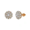Luvmyjewelry Hadrianus 10k Gold Diamond Unisex Earrings In 10k Rose Gold