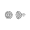Luvmyjewelry Hadrianus 10k Gold Diamond Unisex Earrings In 10k White Gold