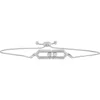 Luvmyjewelry Hexagonal Kinetic Slider Bolo Adjustable Diamond Bracelet In 14k White Gold