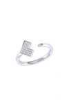 Luvmyjewelry Home One Way Open Ring In Metallic