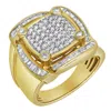 Luvmyjewelry Ice Hurricane 14k Yellow Gold Diamond Men Statement Ring - 1.25ct. In Yellow