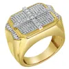 Luvmyjewelry Iced Oriel 14k Yellow Gold Diamond Men Statement Ring - 1.02ct. In Yellow