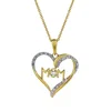 Luvmyjewelry Infinity Heart Mom Diamond Pendant Necklace In 10k Yellow Gold In Yellow