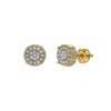 Luvmyjewelry Inquietude 10k Yellow Gold Diamond Unisex Earrings - 0.14 Cts In Yellow