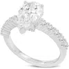 Luvmyjewelry Iris 14k Gold Pear Shaped Lab Grown Diamond Hidden Halo Ring In 14k White Gold