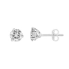 Luvmyjewelry Isuma 14k Gold Lab Grown Round Solitaire Diamond Earrings In 14k White Gold
