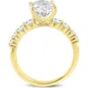 Luvmyjewelry Julia 14k Yellow Gold Oval Lab Grown Diamond Engagement Ring In 14k Yellow Gold