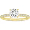 Luvmyjewelry Kara 14k Yellow Gold Round Lab Grown Diamond Engagement Ring In 14k Yellow Gold