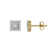 Luvmyjewelry Legatum 10k Gold Diamond Unisex Earrings In 10k Yellow Gold