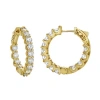 Luvmyjewelry Lilith 14k Gold Diamond Hoop Earrings
