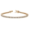Luvmyjewelry Lmj 10k Rose Gold Unisex Diamond Tennis Bracelets In 10k Rose Gold