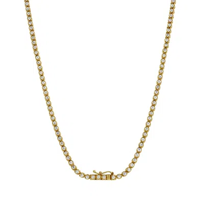 Luvmyjewelry Lmj 14k Yellow Gold Diamond Tennis Chain - 4.64 Carats