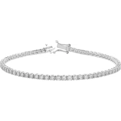 Luvmyjewelry Lmj Lovegrown 10k White Gold Lab Grown Diamond Tennis Bracelets