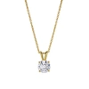 Luvmyjewelry Lucent 14k Gold Round Lab Grown Diamond Pendant In 14k Yellow Gold