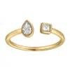 Luvmyjewelry Lyra 14k Gold Lab Grown Diamond Open Ring In Gold