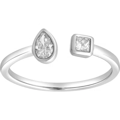 Luvmyjewelry Lyra 14k Gold Lab Grown Diamond Open Ring In Metallic