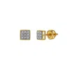 Luvmyjewelry Macio 10k Yellow Gold Diamond Unisex Earrings - 0.05 Cts In Yellow