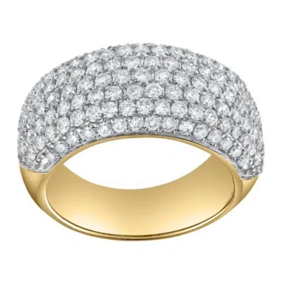 Luvmyjewelry Majeste 2.00 Ct Natural Diamond 10k Gold Ring In Burgundy