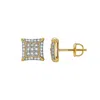 Luvmyjewelry Malandro 10k Yellow Gold Diamond Unisex Earrings - 0.2 Cts In Yellow