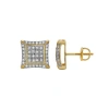 Luvmyjewelry Maravilha 10k Yellow Gold Diamond Unisex Earrings In 10k Yellow Gold