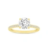 Luvmyjewelry Margaux 14k Yellow Gold Round Cut Lab Grown Diamond  Engagement Ring In 14k Yellow Gold