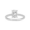 Luvmyjewelry Melina 14k White Gold Cushion Lab Grown Diamond Engagement Ring - 2.02 Ct