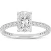 Luvmyjewelry Melina 14k White Gold Cushion Lab Grown Diamond Engagement Ring In 14k White Gold