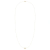 Luvmyjewelry Midnight Crescent Layered Sterling Silver Diamond Necklace In 14kt Gold Vermeil On Sterling