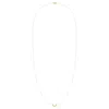 Luvmyjewelry Midnight Crescent Layered Sterling Silver Diamond Necklace In Yellow