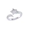 Luvmyjewelry Milky Way Sterling Silver Diamond Ring In Silver