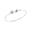 Luvmyjewelry Moon Phases Adjustable Diamond Cuff In Sterling Silver In Silver