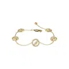Luvmyjewelry Moon Phases Sterling Silver Diamond Bracelet In Yellow