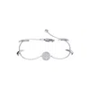 Luvmyjewelry Moonlit Sterling Silver Diamond Bracelet In Silver