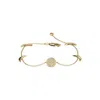 Luvmyjewelry Moonlit Sterling Silver Diamond Bracelet In Yellow