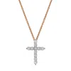 Luvmyjewelry Nazerath 10k Gold Cross Diamond Pendant In Silver