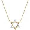 Luvmyjewelry Neriah 14k Gold Star Of David Diamond Pendant In Gold