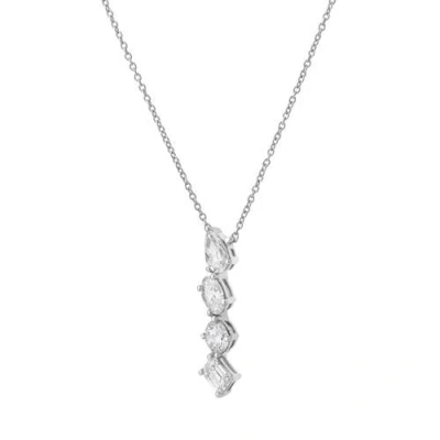 Luvmyjewelry Nerisse 14k Gold Lab Grown Diamond Necklace In Metallic